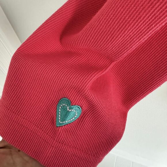 Vintage 90s Womens Cardigan Large‎ Cottage Core Valentines Embroidered Hearts - Picture 4 of 10